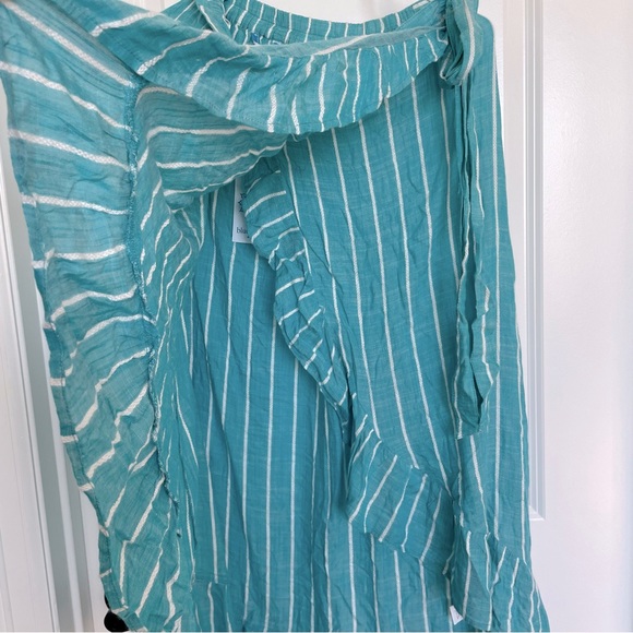 Ruffled Blue Island Asymmetrical Skirt 🏝️ - Picture 8 of 10